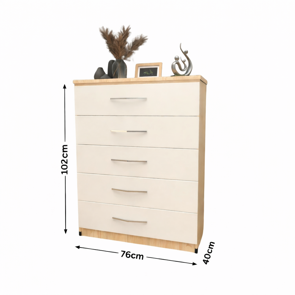 Dimensions of 5 Drawer Chester