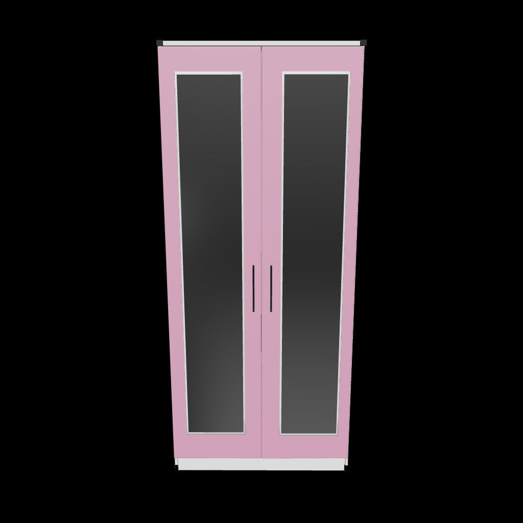 Interactive 3D model of 2 door wardrobe storage cabinet
