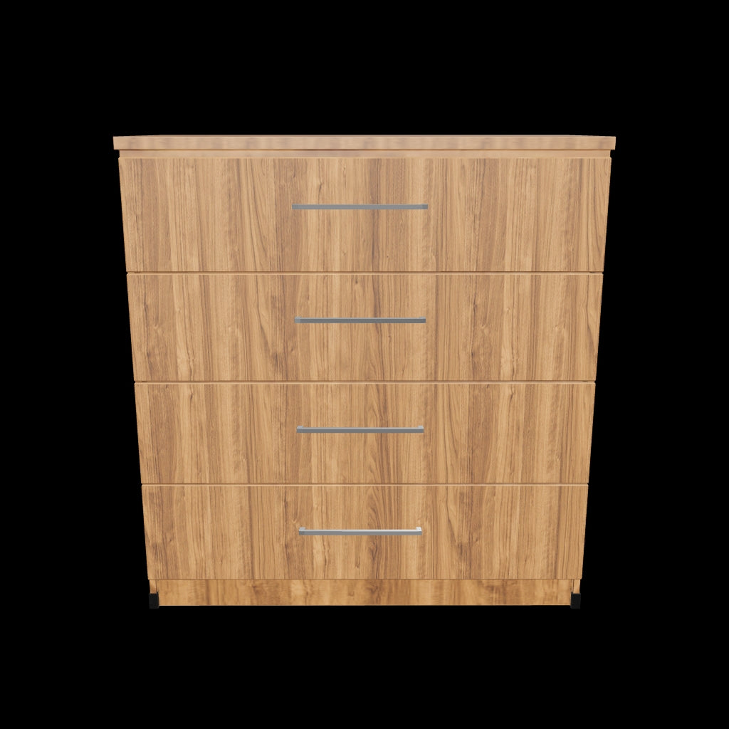 Interactive 3D model of 4 drawer chest of drawers storage cabinet